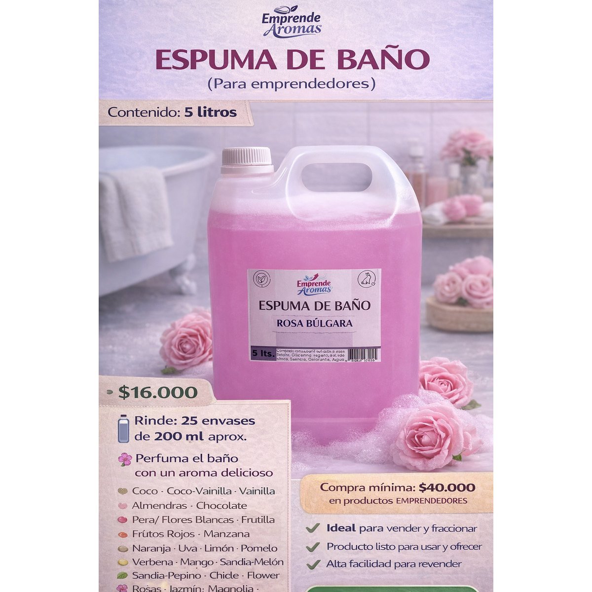 Espuma de Baño con Aroma - Imagen 2