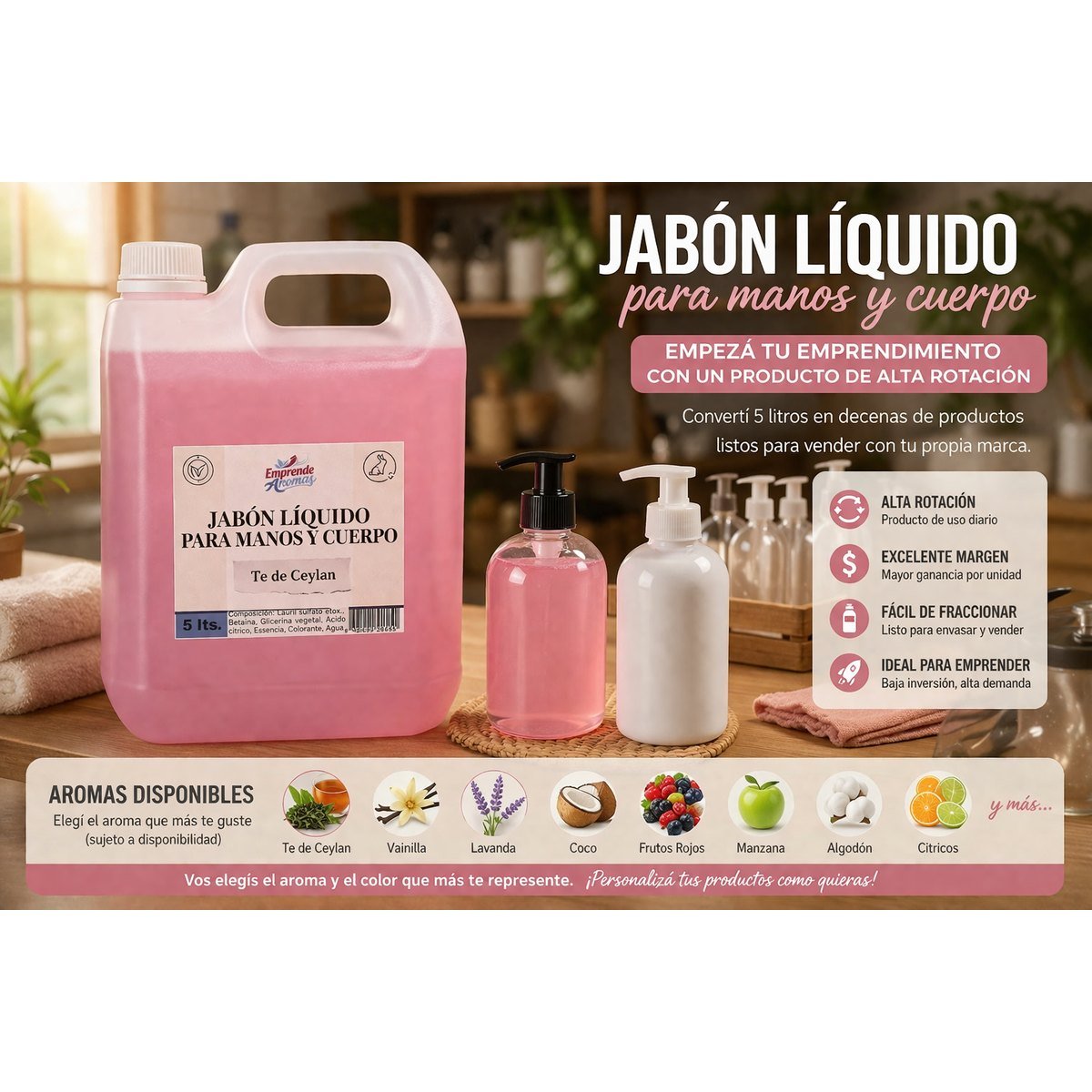 Jabón Líquido con Aroma - Imagen 2